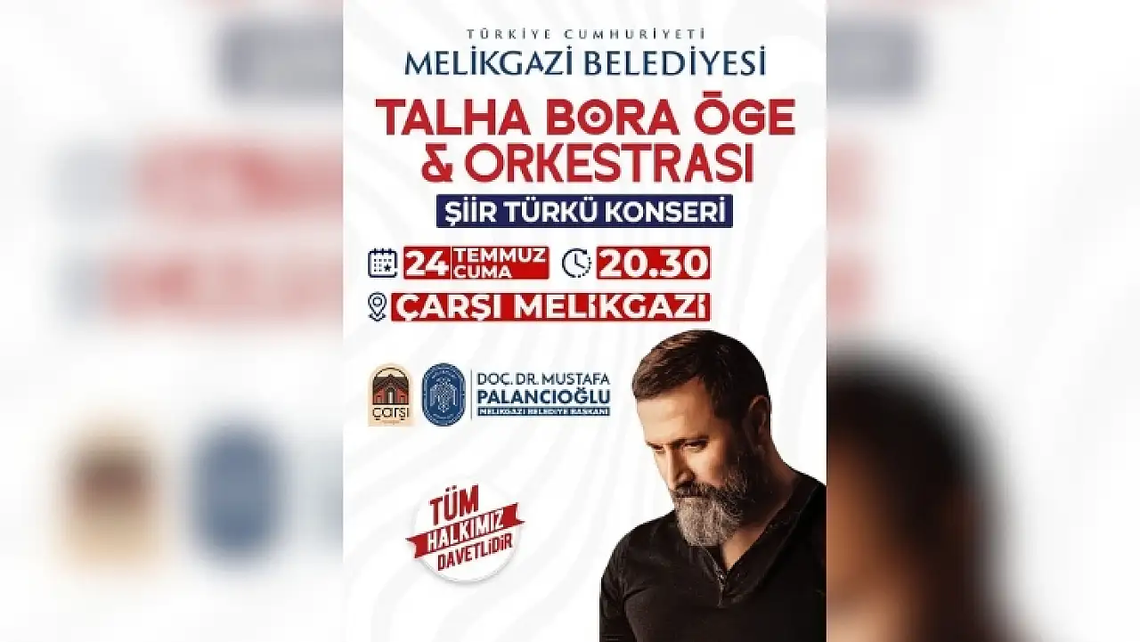 Kayseri'de şiir ve türkü severlere müjde! Ücretsiz konser düzenlenecek