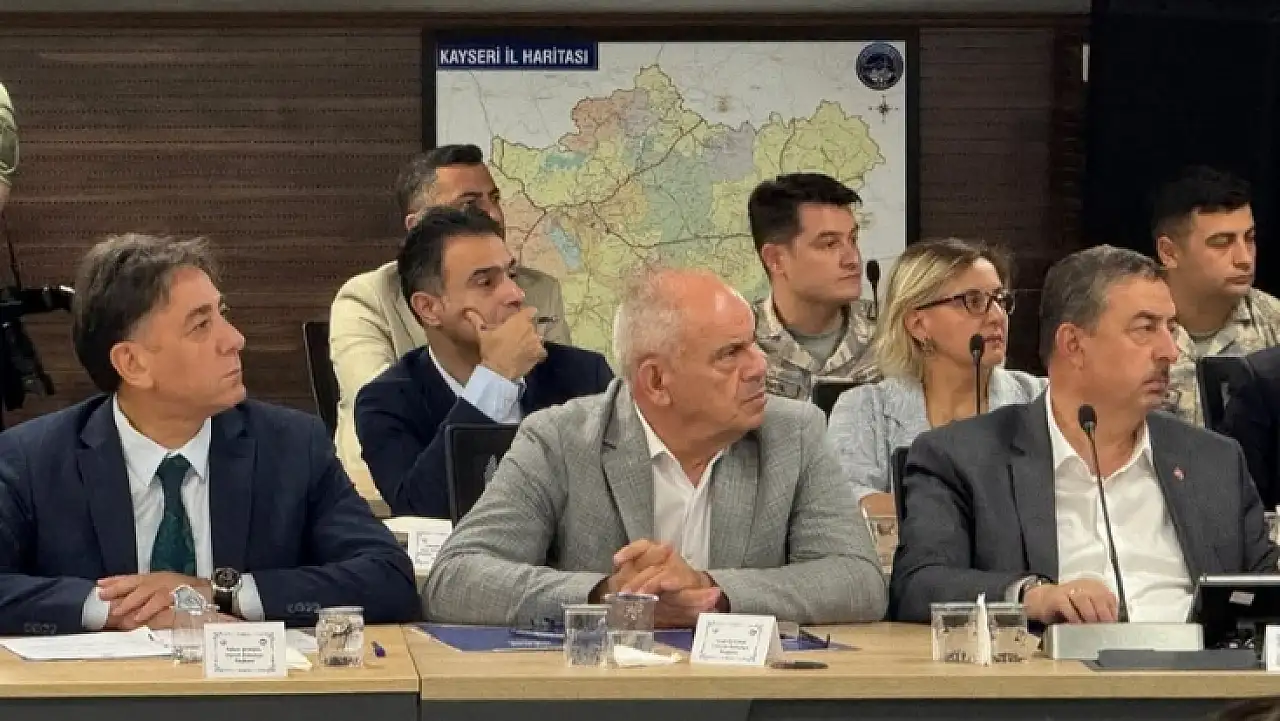 Vali Çiçek başkanlığında kritik toplantı! Yahyalı da masadaydı