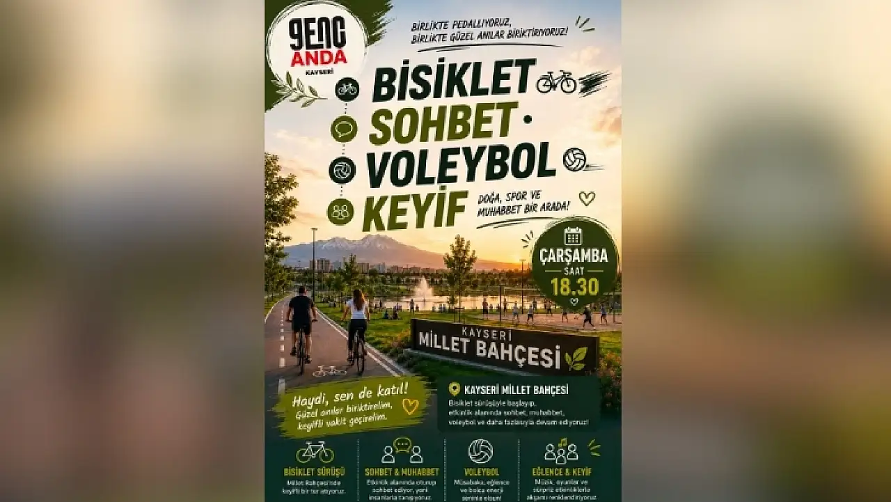 Kayseri'de bugün sürprizlerle dolu etkinlik! Üstelik ücretsiz