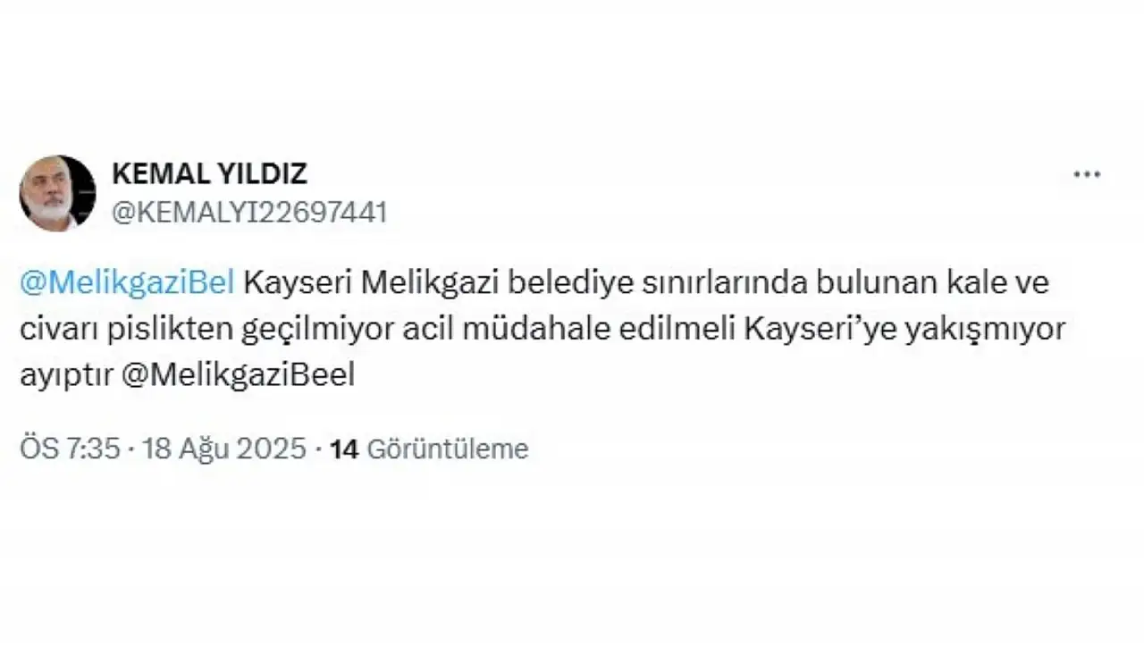 Melikgazi'de çöp krizi sosyal medyaya taşındı: Belediye'den çözüm bekleniyor