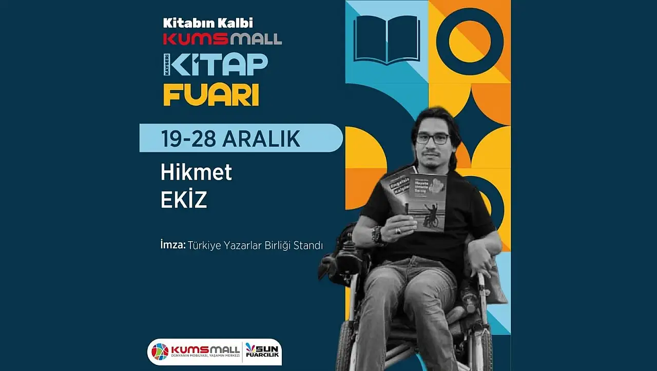 Kayserili isim de Kitap Fuarı'nda stantta olacak!