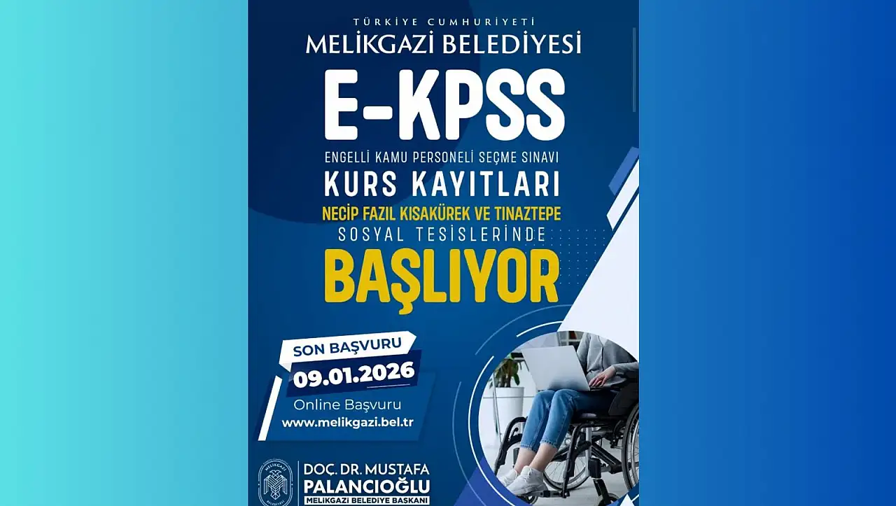 Kayserili belediyeden dikkat çeken hamle - 2 tesiste ücretsiz e-KPSS kursu açılıyor!