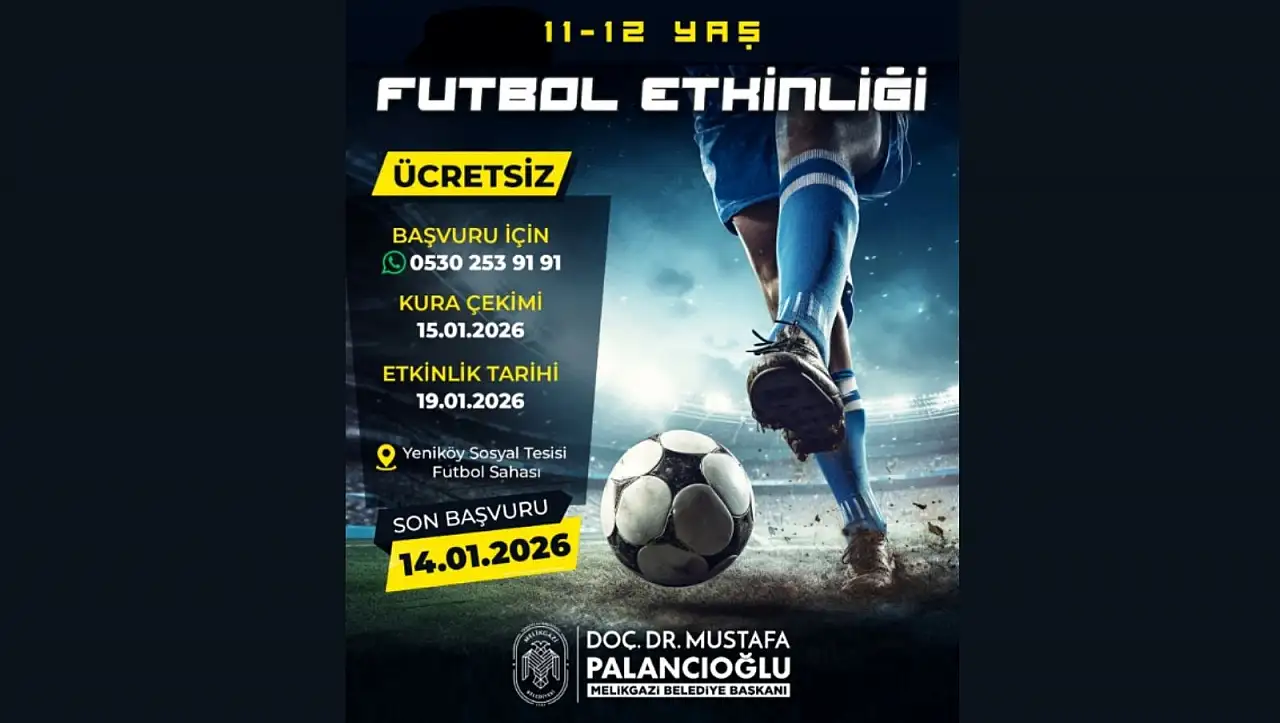 Kayseri'de 11-12 yaş çocuklara özel ücretsiz etkinlik!