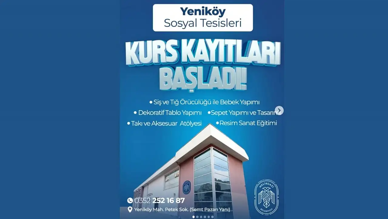 Kayseri'de MEB onaylı ücretsiz kurslar açıldı!