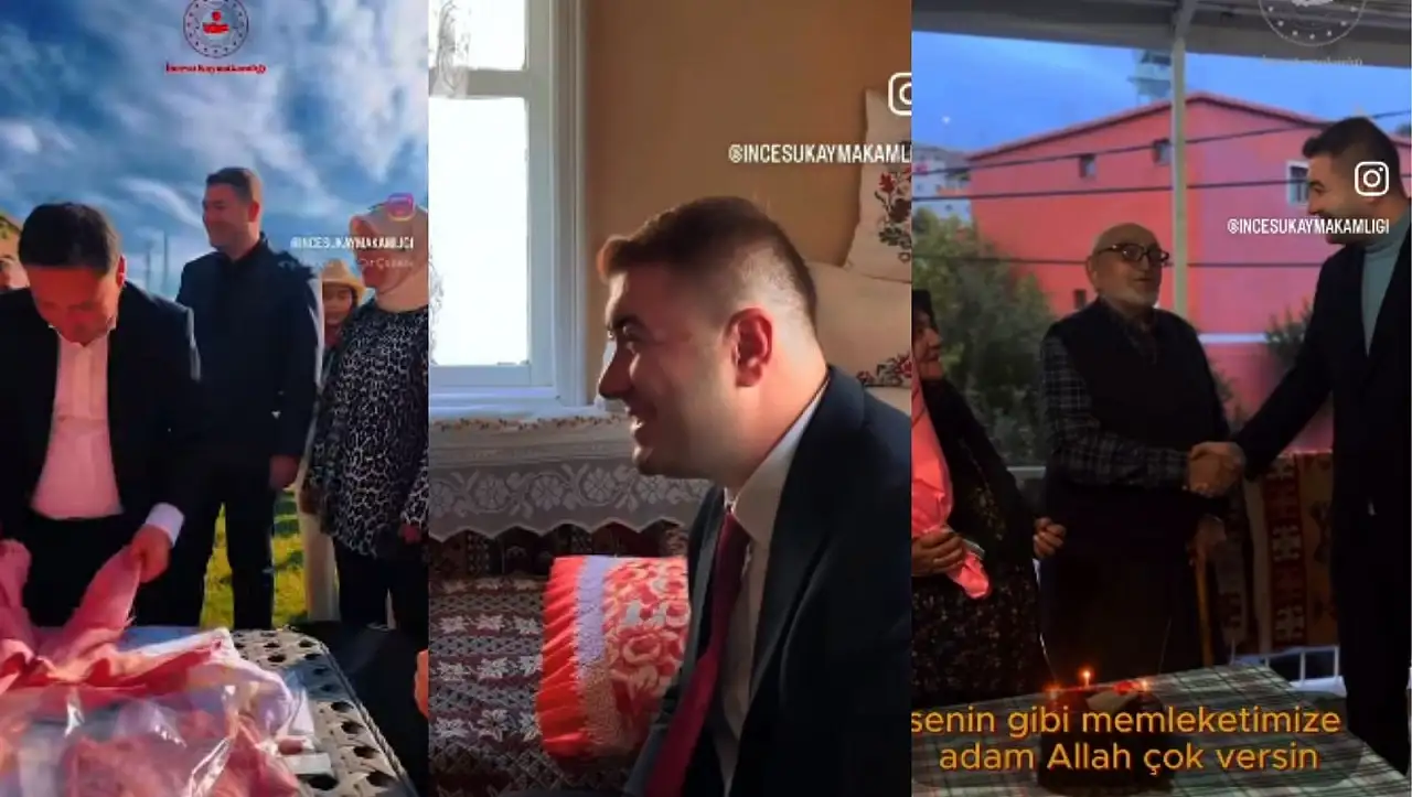 Kayserili kaymakamın yılbaşı mesaisi!