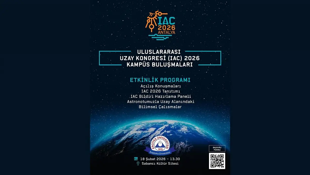 Sayılı günler kaldı – Kayseri'de Uluslararası Uzay Kongresi düzenlenecek!