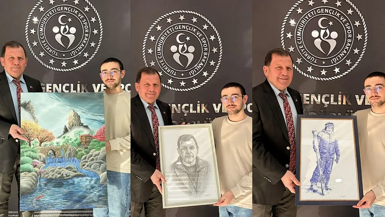 Şampiyon sporcudan Müdür Kabakcı'ya anlamlı hediye!