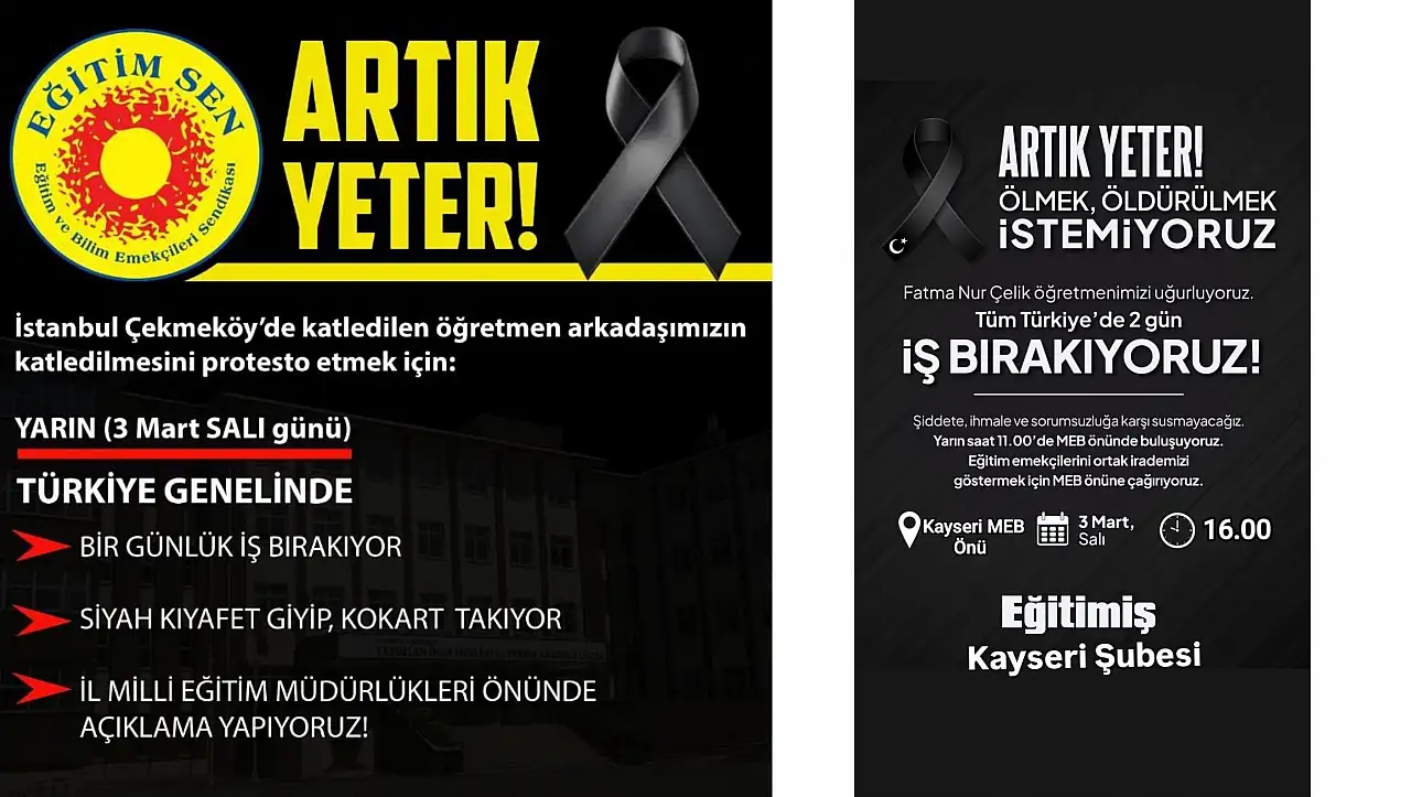 Kayseri'de öğretmenler iş bırakıyor – Kaç gün sürecek?