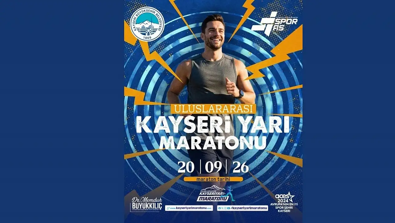 Kayseri'de 6'ıncısı düzenlenecek Yarı Maratonu'nun tarihi belli oldu!