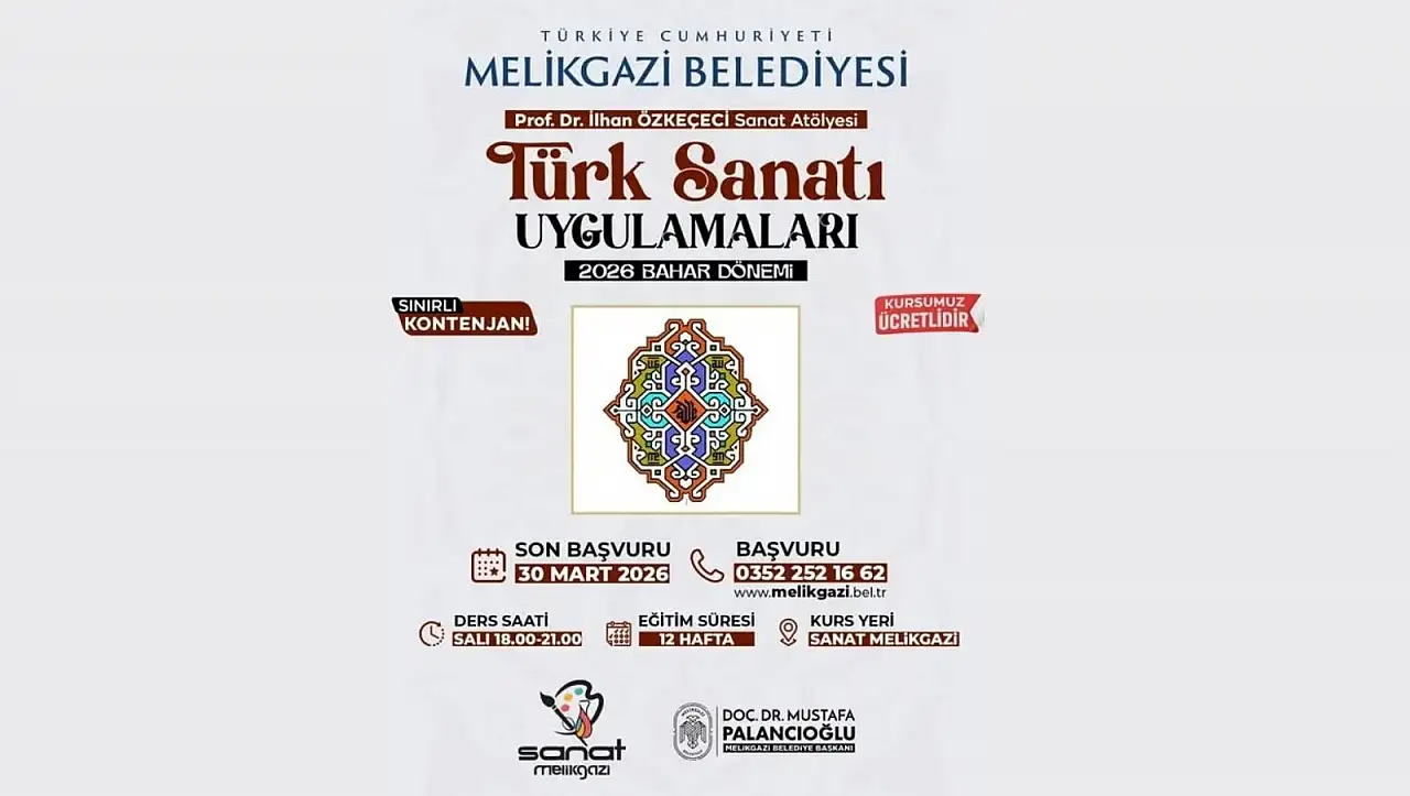 Kayseri'de sanatın kalbi bu merkezde atıyor – Başvuru için son günler!