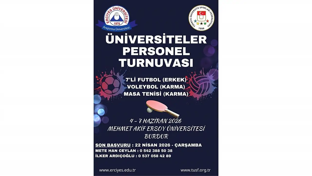Üniversite personelleri kıyasıya yarışacak: İşte turnuva detayları!