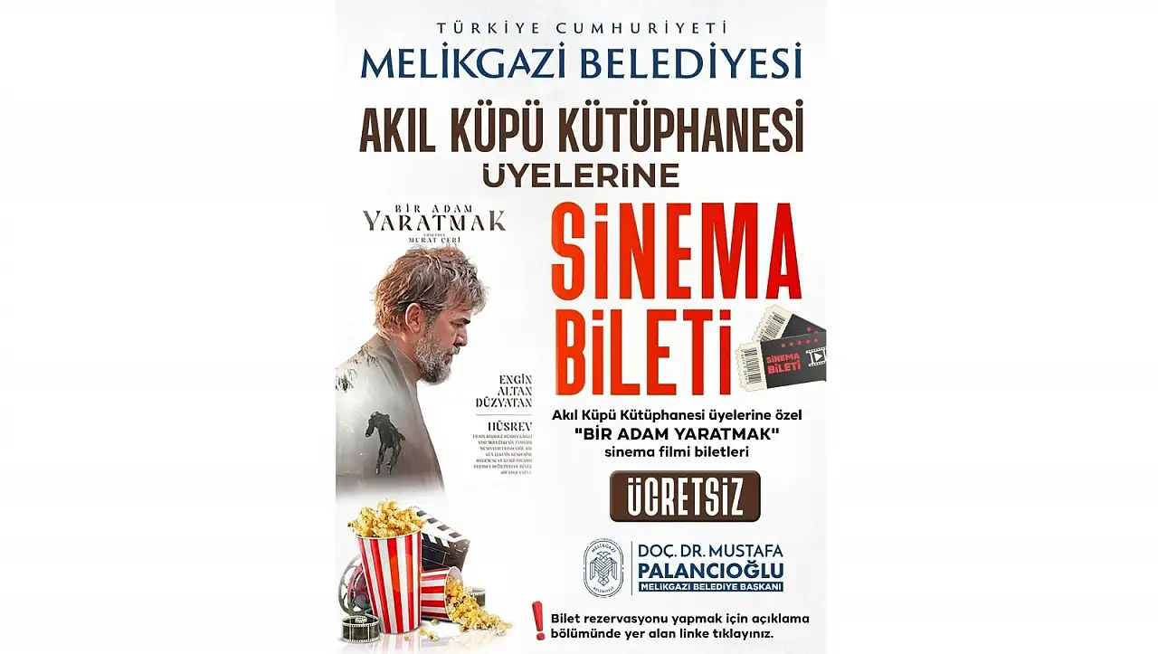 Kayserili belediyeden öğrencilere ücretsiz sinema bileti!