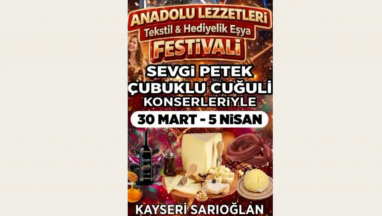 Kayseri'nin ilçesinde festival başladı – 5 Nisan'a kadar sürecek!