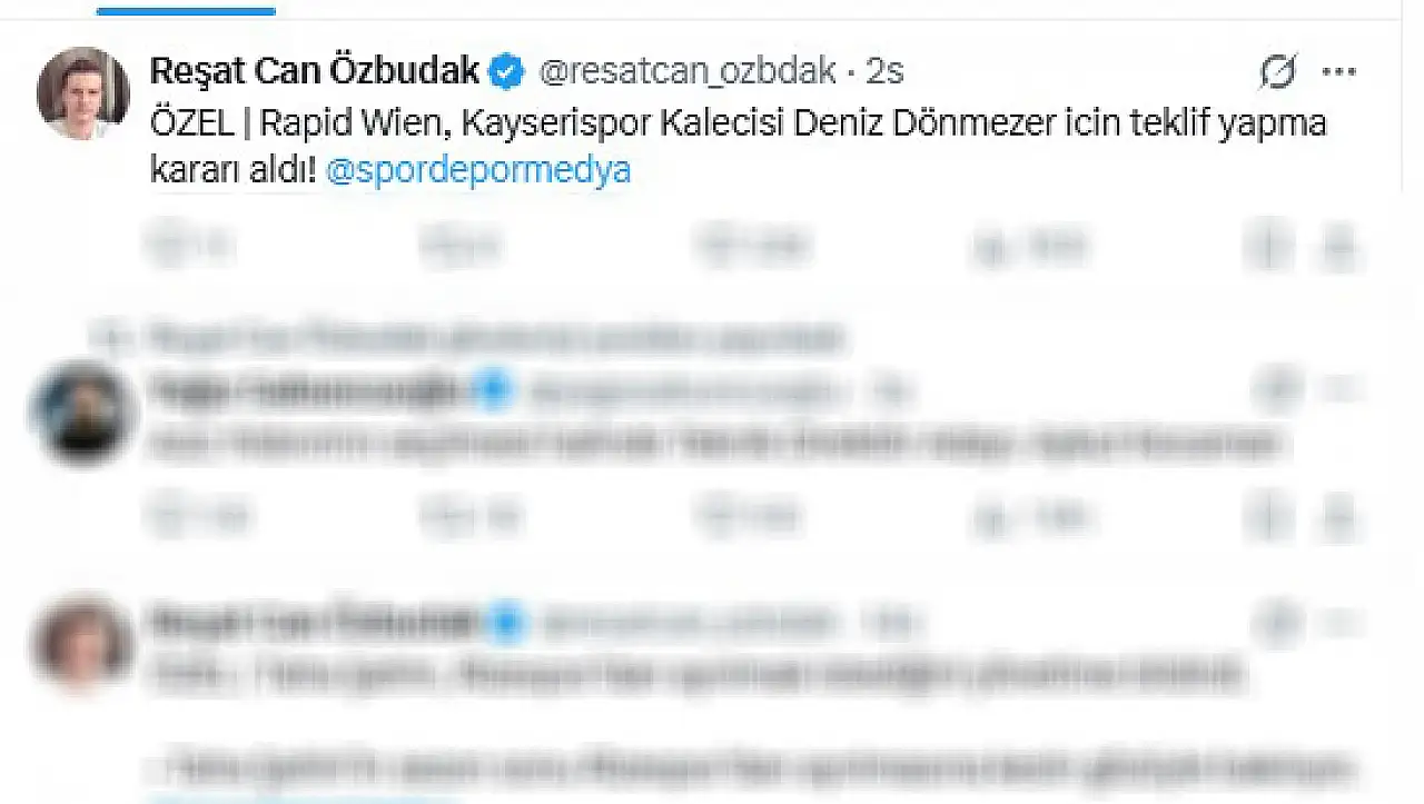 Kayserispor'a piyango gibi iddia: Avrupa'nın kapısı Deniz Dönmezer'e mi açılıyor?