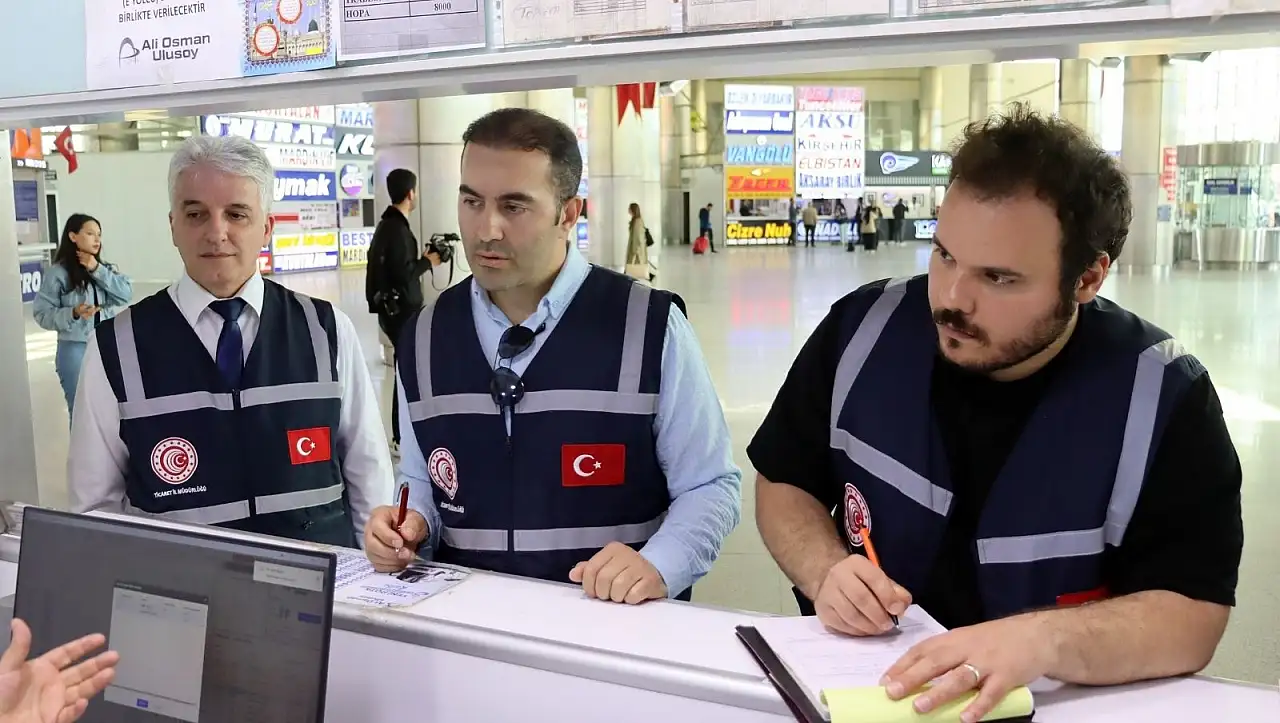 Kayseri terminalinde 'fiyat' denetimi