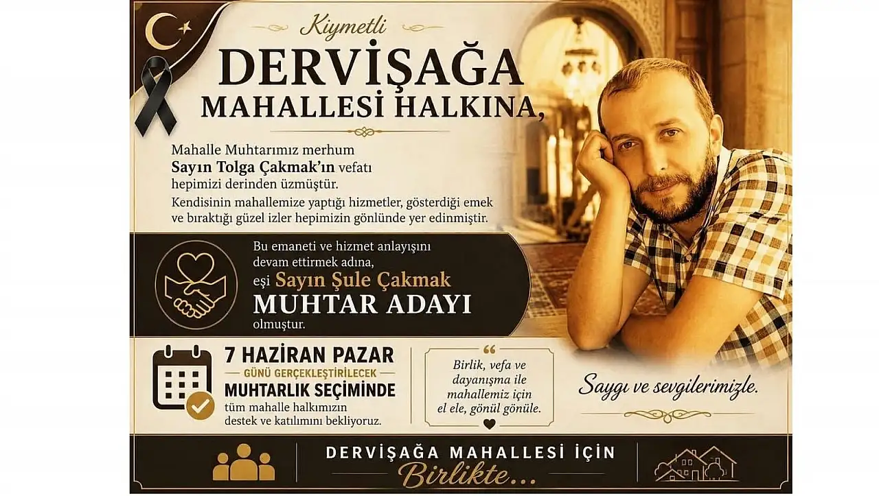 Kayseri'de hayatını kaybeden muhtarın yerine eşi aday oldu