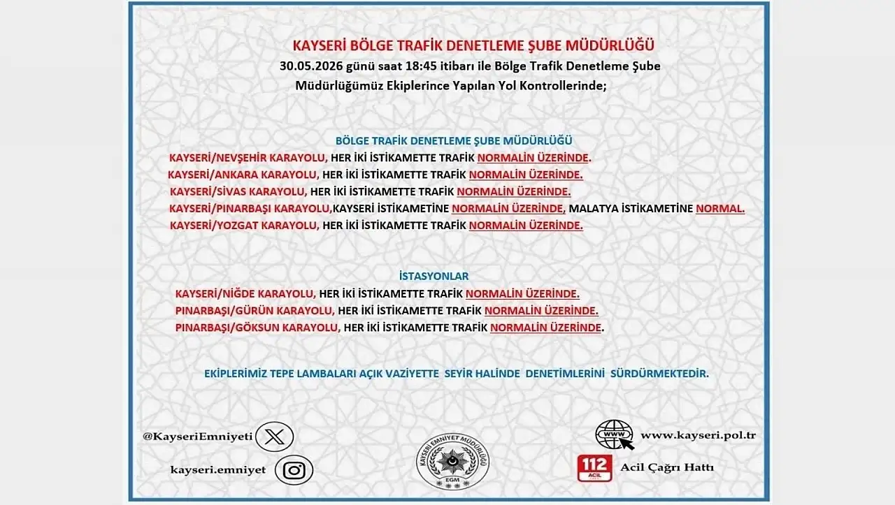 Kayseri'de dönüş alarmı! Trafik bir anda yoğunlaştı