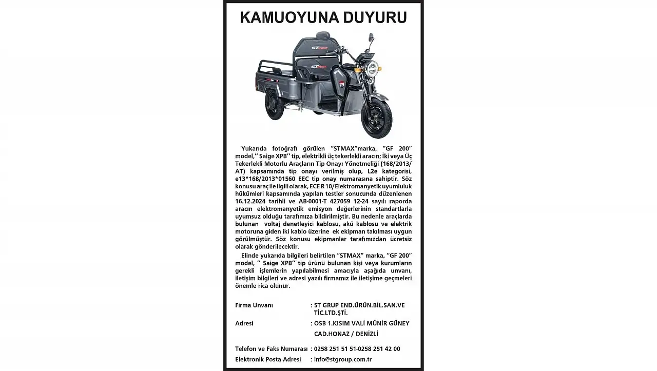Kayserililer dikkat: Elektrikli üç tekerlekli araca teknik düzenleme yapılacak!