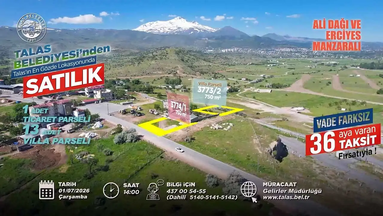 Talas Belediyesi'nden ev ve arsa sahibi olmak isteyenlere büyük fırsat
