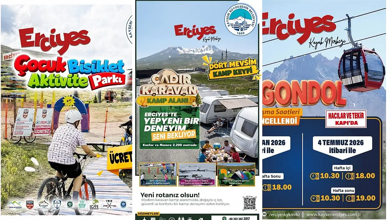 Kayseri'nin incisi Erciyes'te yaz sezonu başladı: İşte sezon programları!