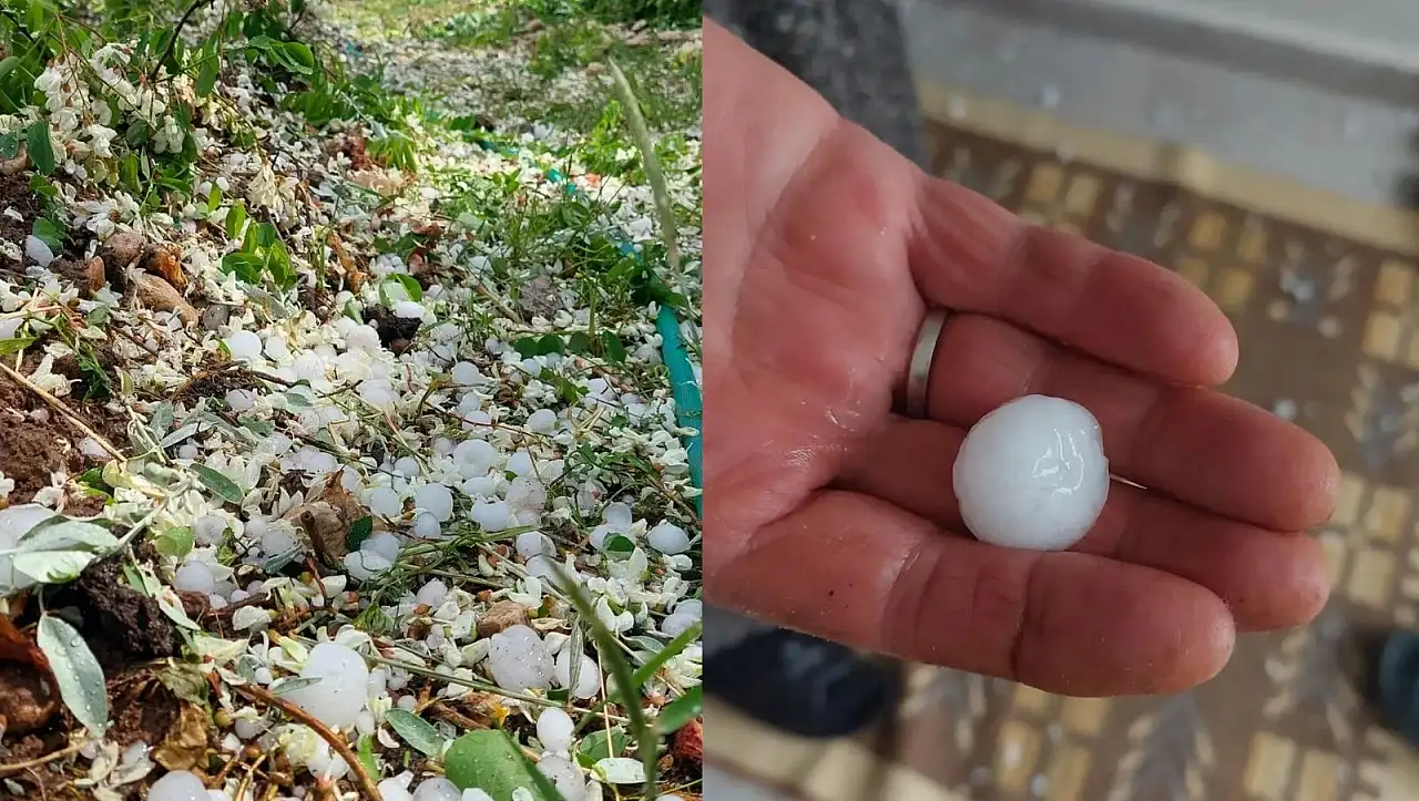 Kayseri'nin o ilçesinde dolu yağışı: Tarım ürünleri zarar gördü!