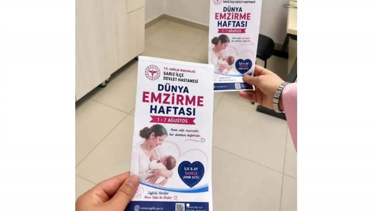 Sarız İlçe Devlet Hastanesi'nden Dünya Emzirme Haftası mesajı