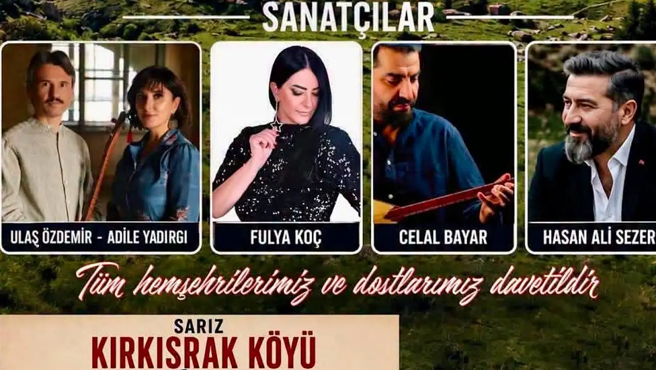 Sarız'da heyecan zirvede! Kırkısrak Köyü Şenliği için geri sayım başladı