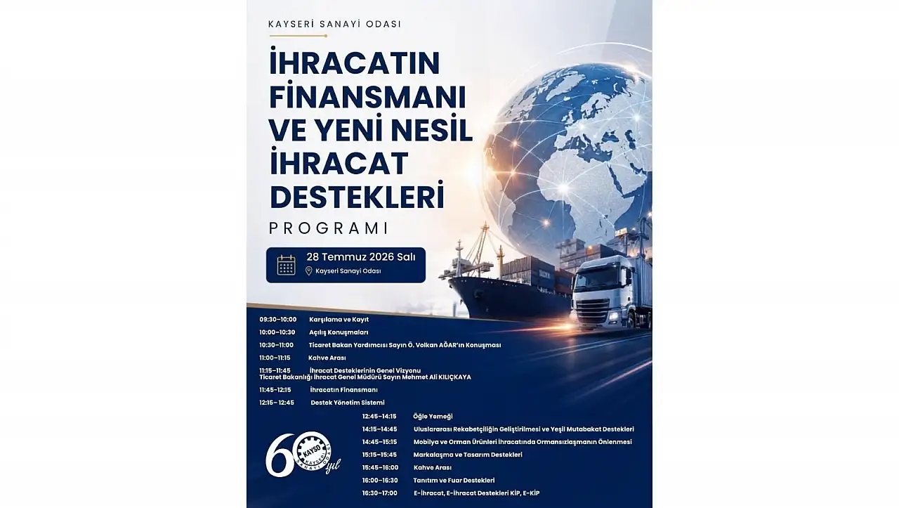Kayseri sanayisi için kritik program: Bakan şehre geliyor!