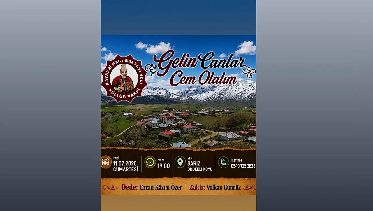 Sarız'da büyük buluşma! Gönülleri birleştirecek gece için geri sayım başladı