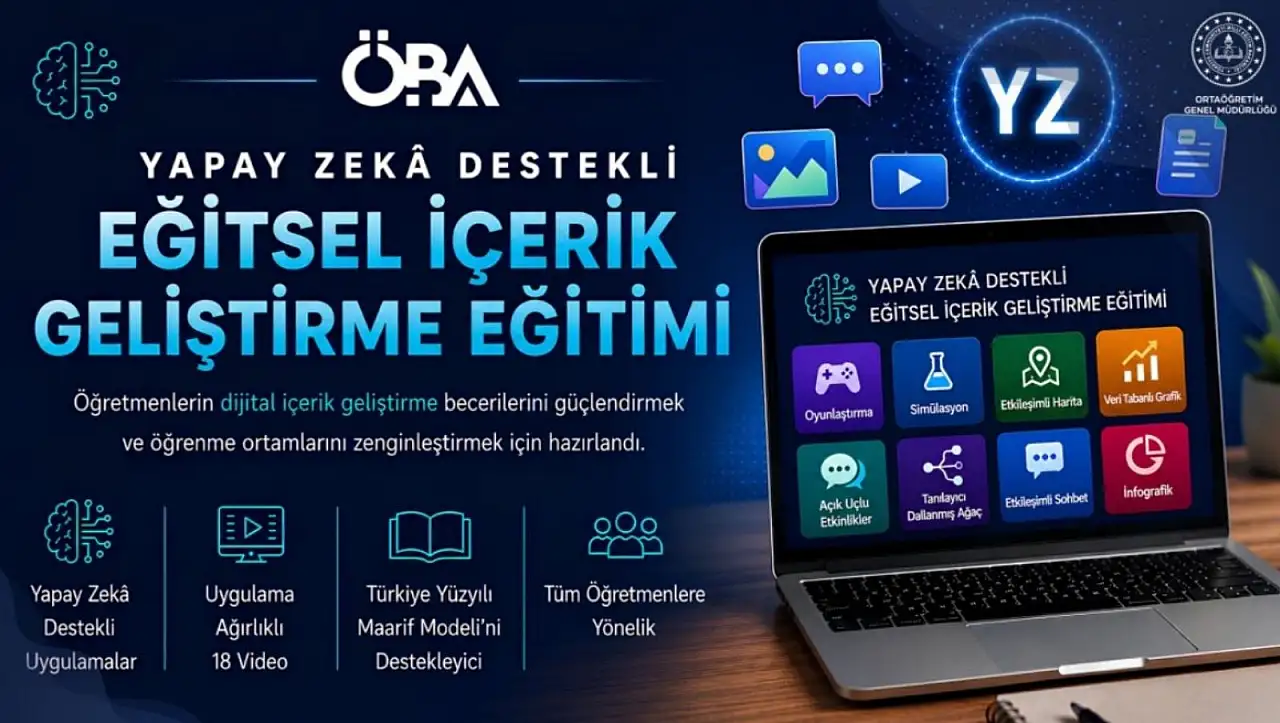 Kayserili öğretmenlere yapay zekâ fırsatı: Yeni eğitim başladı