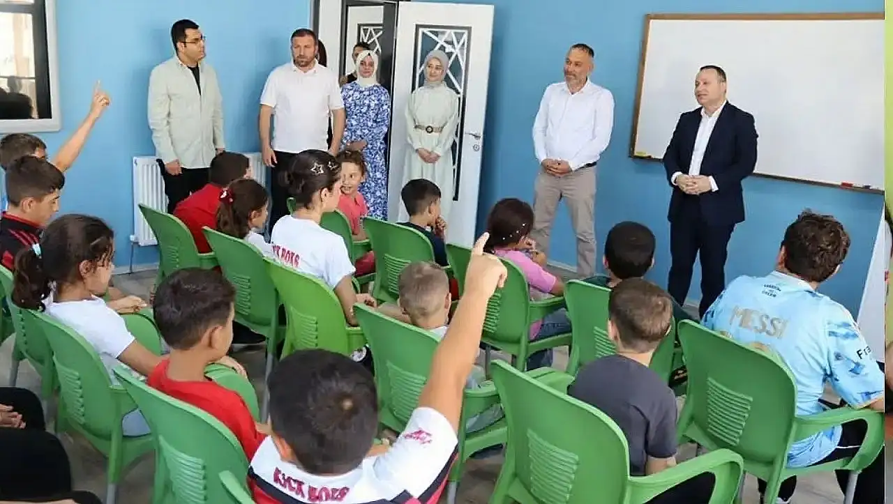 Kaymakam Erdem'den spor okulları öğrencilerine moral ziyareti