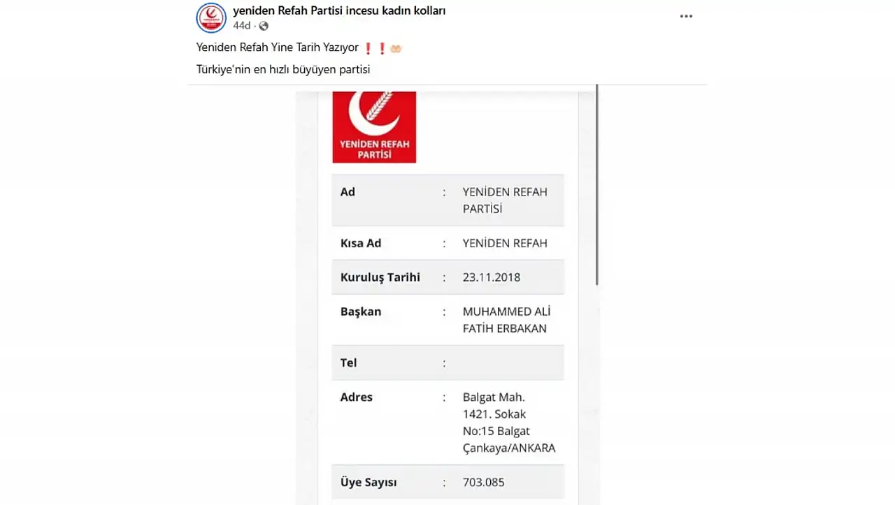 Yeniden Refah Kayseri'de dikkat çeken çıkış!