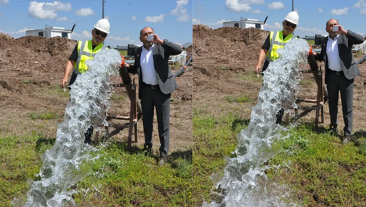 Talas'a 4 milyon yatırımla içme suyu sondaj kuyusu açıldı