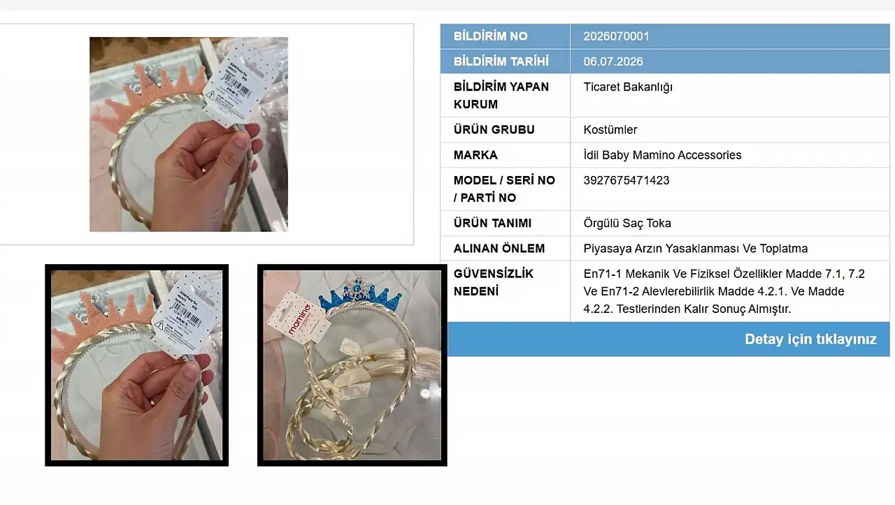 Bakanlık açıkladı: O ürüne satış yasağı ve toplatılma kararı verildi!