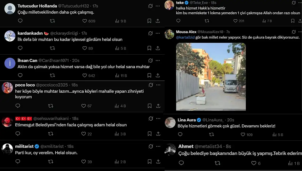 Kayserili muhtar sosyal medyaya damga vurdu!