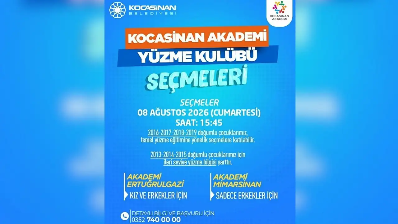 Kocasinan'da seçmeler başladı: Geleceğin sporcuları kendini gösterecek!