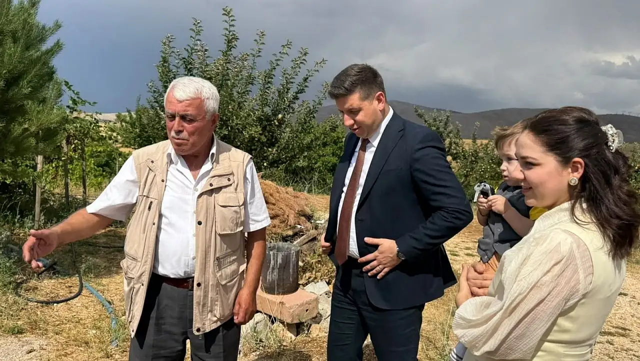 Sarız Kaymakamı Canol'dan hane ziyareti