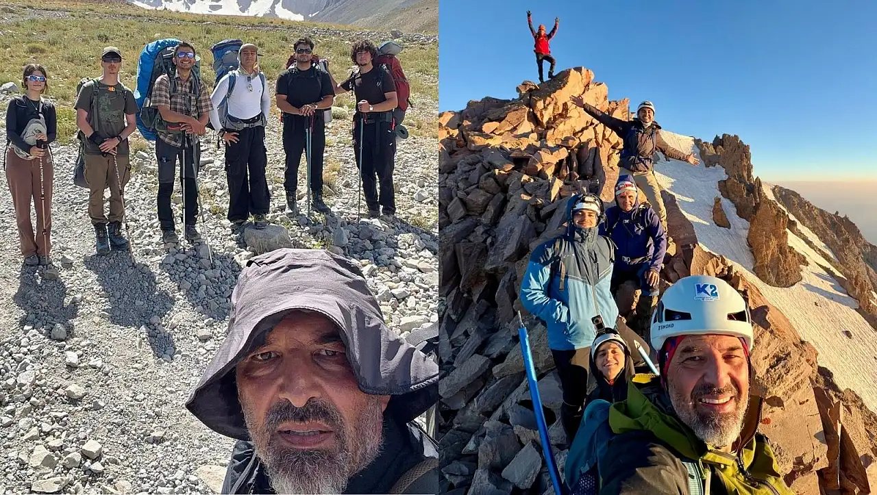Erciyes'in zirvesine anlamlı tırmanış!