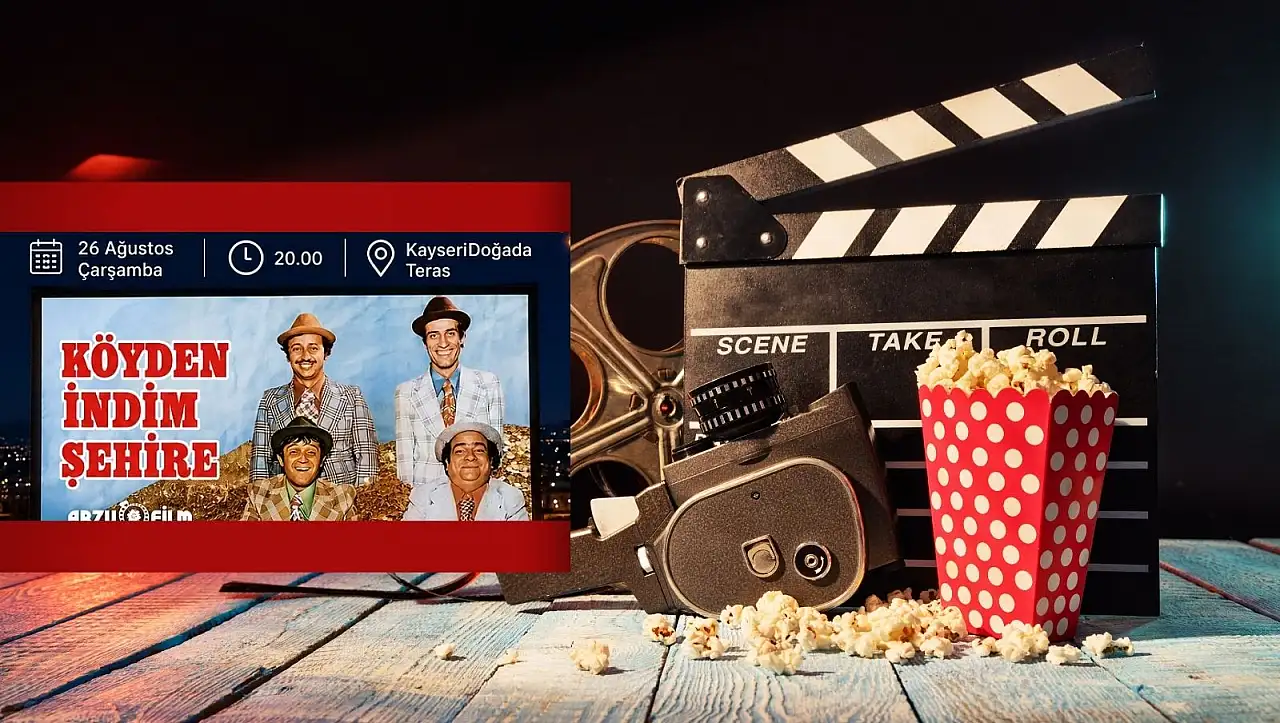Kayseri'de nostalji dolu sinema gecesi: Terasta buluşacaklar!