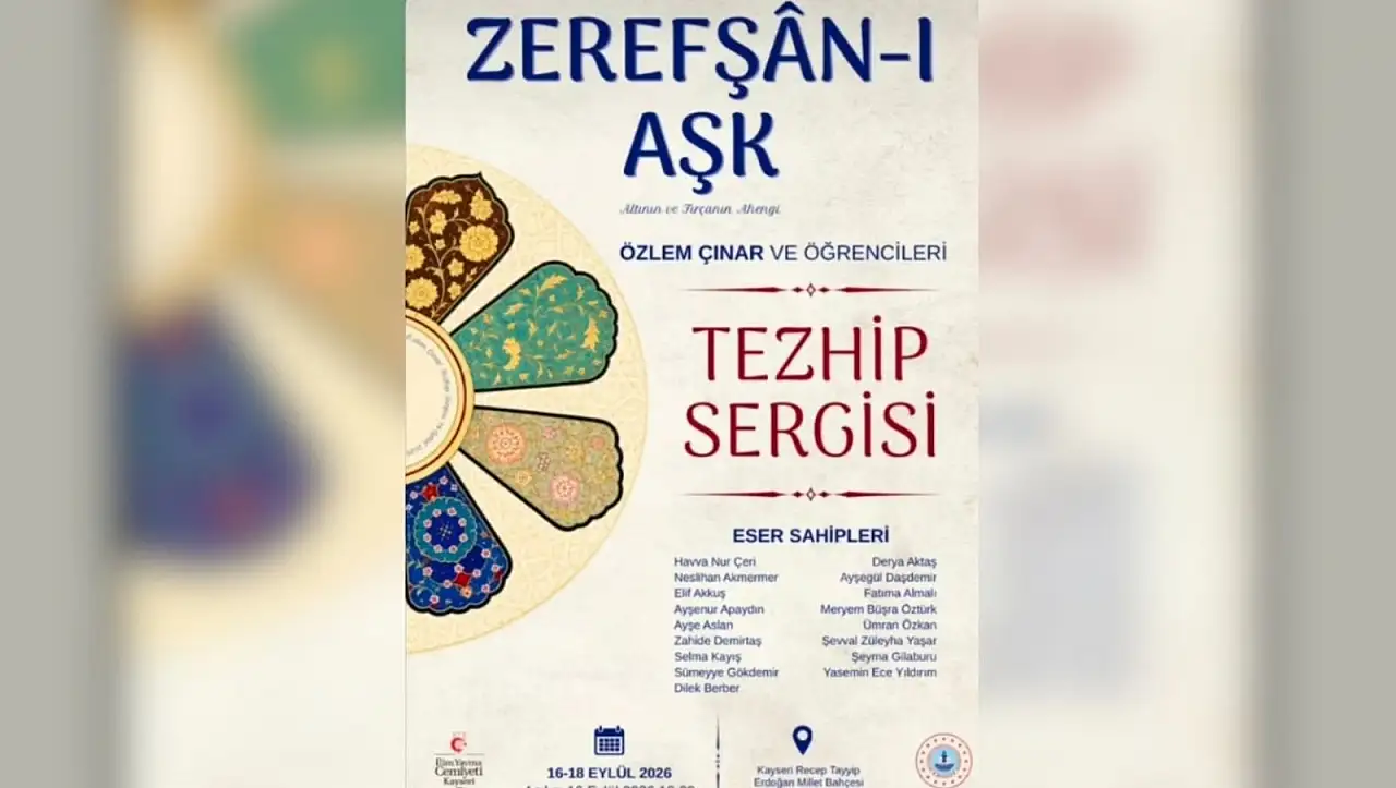 Kayseri'de altın ve fırça aynı sergide buluşacak!