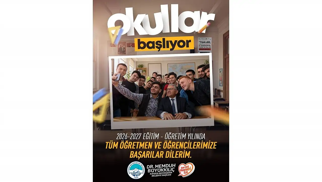 Büyükkılıç'tan yeni eğitim yılı mesajı: 'Çocuklarımızın geleceğine yapılan her yatırım, şehrimizin geleceğine yapılan yatırımdır'