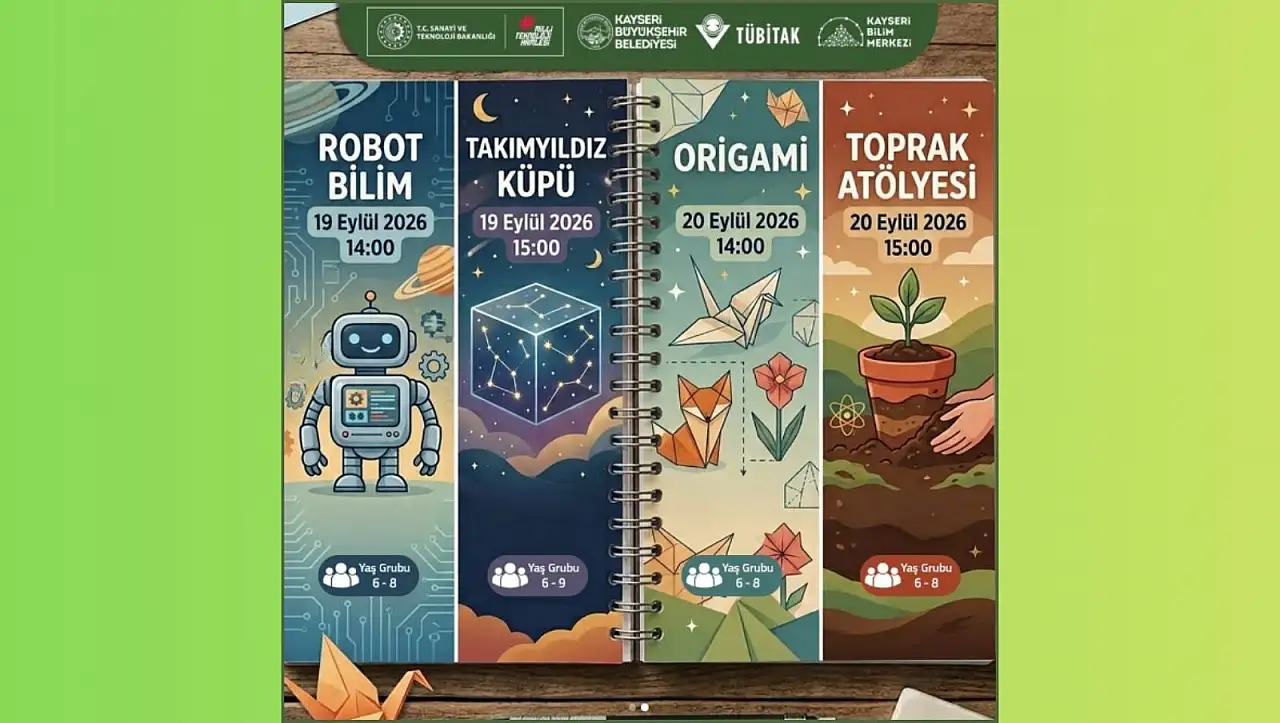 Kayseri Bilim Merkezi'nden çocuklara özel hafta sonu programı!
