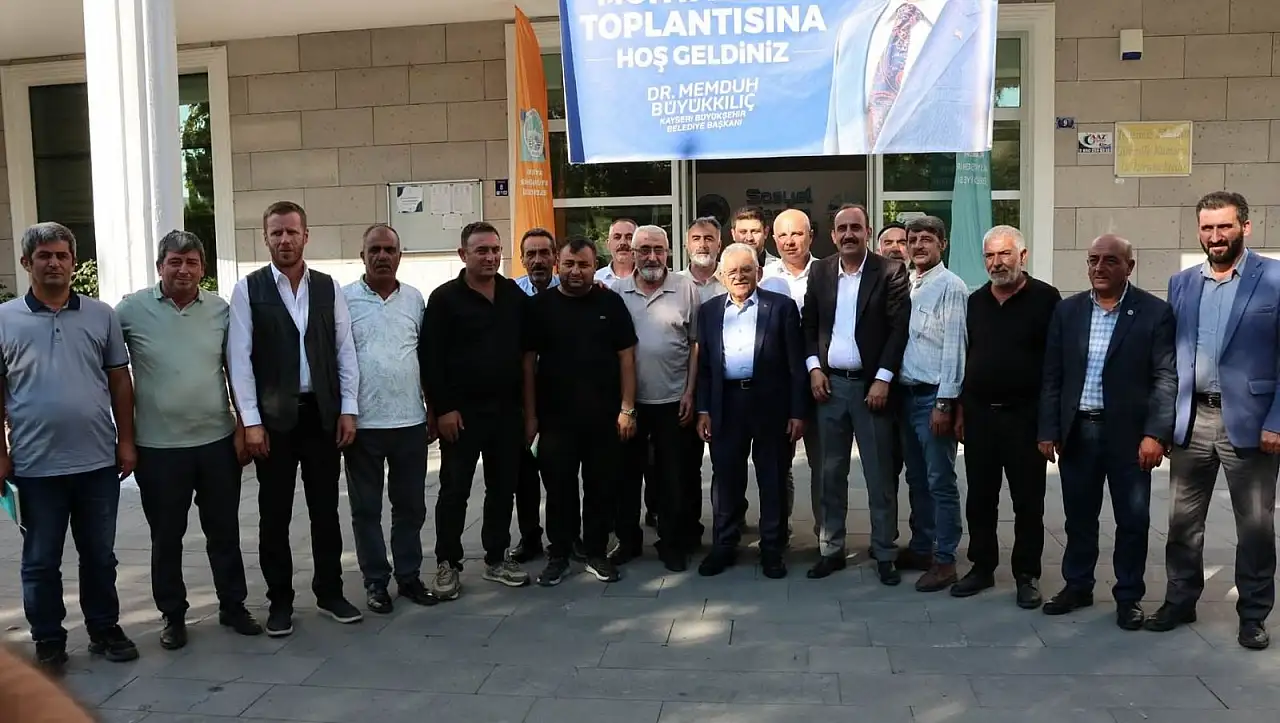 İncesu'da muhtarlar mahalle mesaisinde: Büyükkılıç ile dikkat çeken istişare!