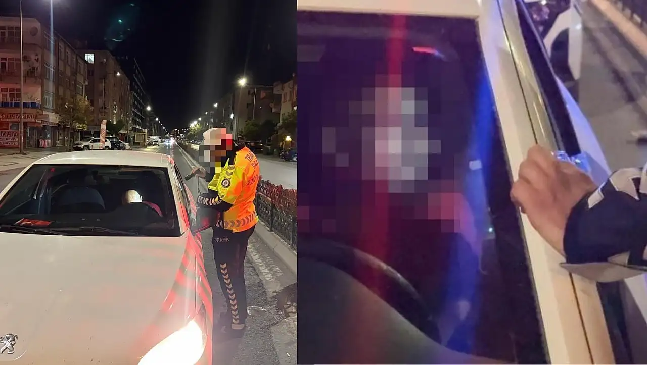 Kayseri'de otomobiliyle uyuyakaldı: Sürücüye ceza yağdı!