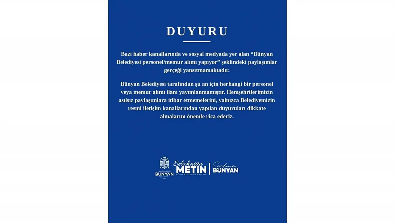 Kayserili belediye açıkladı: Gerçeği yansıtmamaktadır!
