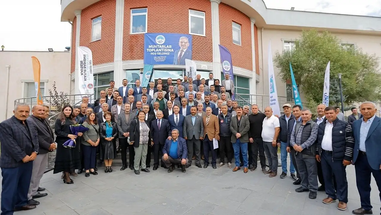 Büyükkılıç'tan Develi çıkarması: Muhtarlarla yatırımlar üzerine istişare!