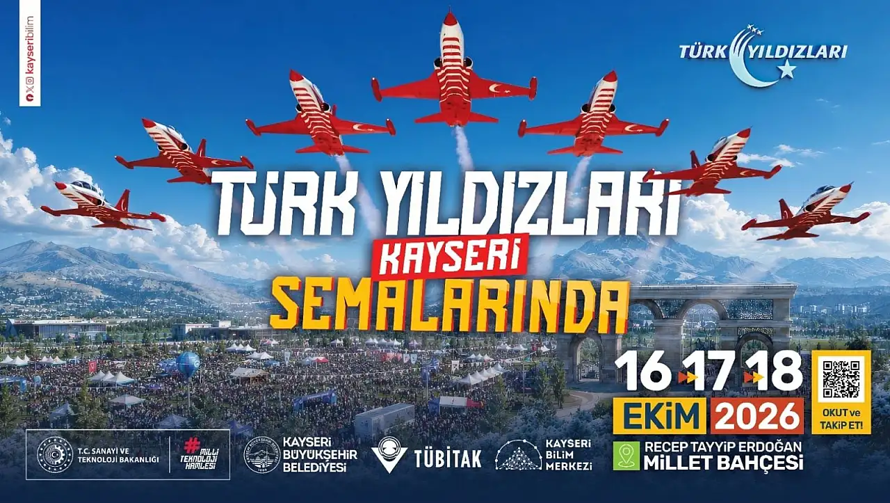 HÜRJET, Türk Yıldızları, Çelik Kanatlar… Kayseri dört gözle bekliyor!