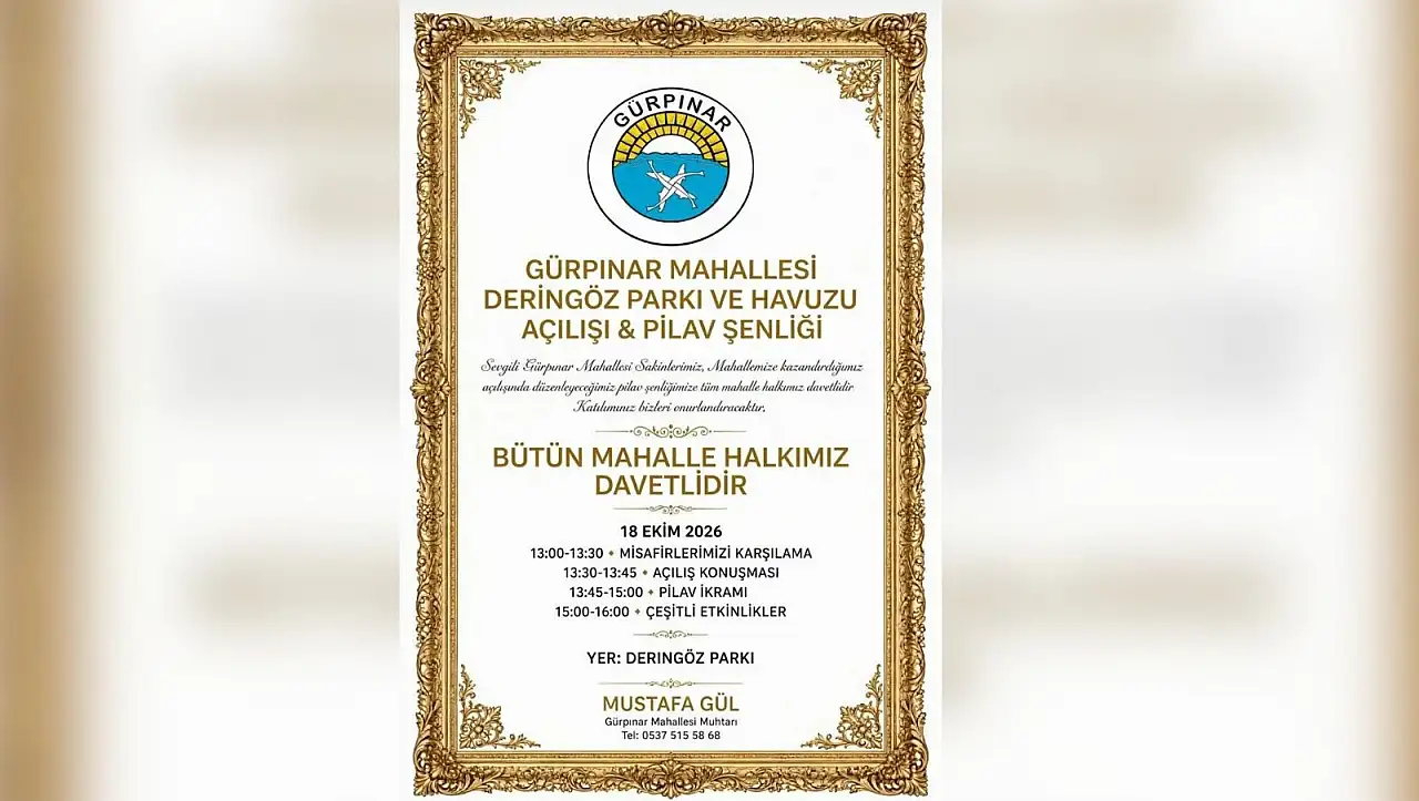 Kayseri'de Pilav Şenliği tarihi havuzun açılmasıyla taçlanıyor! Gözler 18 Ekim'de!