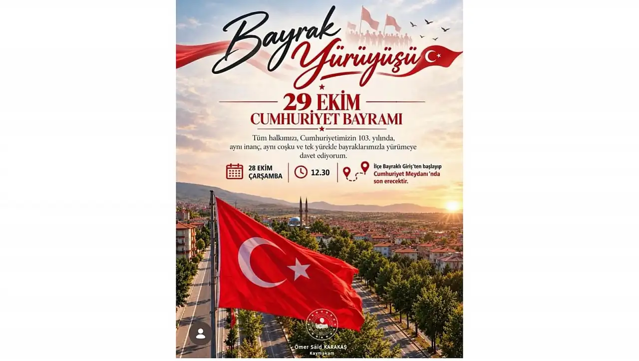 İncesu'da 29 Ekim heyecanı: Gözler yarın gerçekleşecek programda!