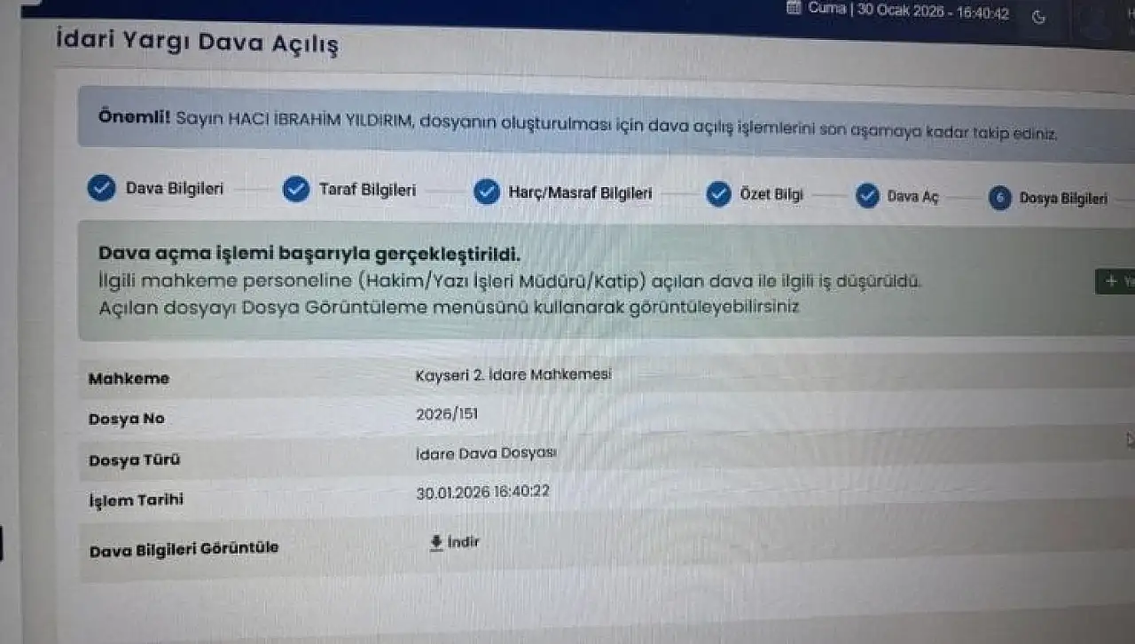 Kayseri'de imar kararı yargıya taşındı! ''Kamu alanı silindi'' iddiası
